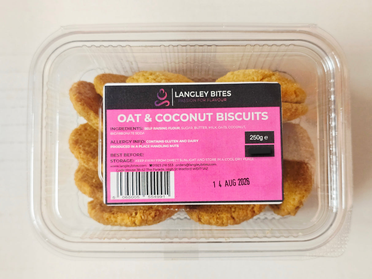 Langley Bites Oat&Coconut Biscuits 250g