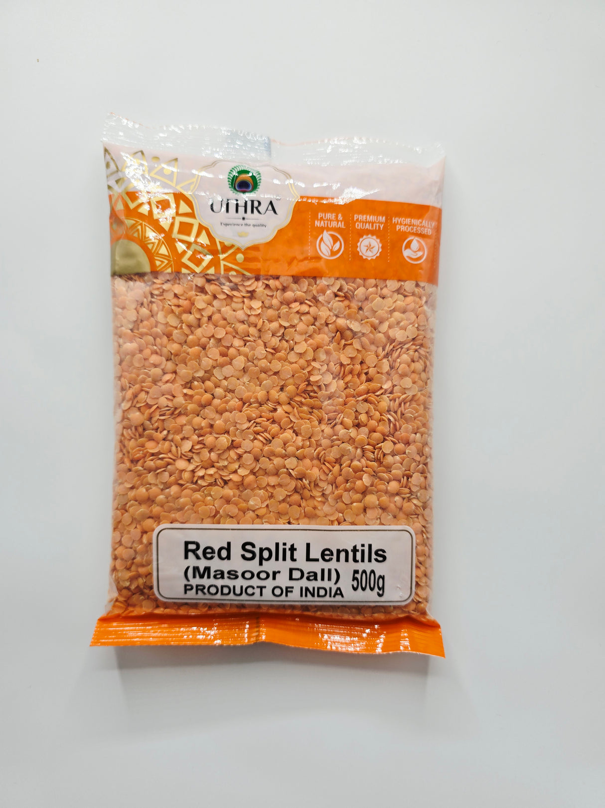 Uthra Red Split Lentils (Masoor Dall) 500g