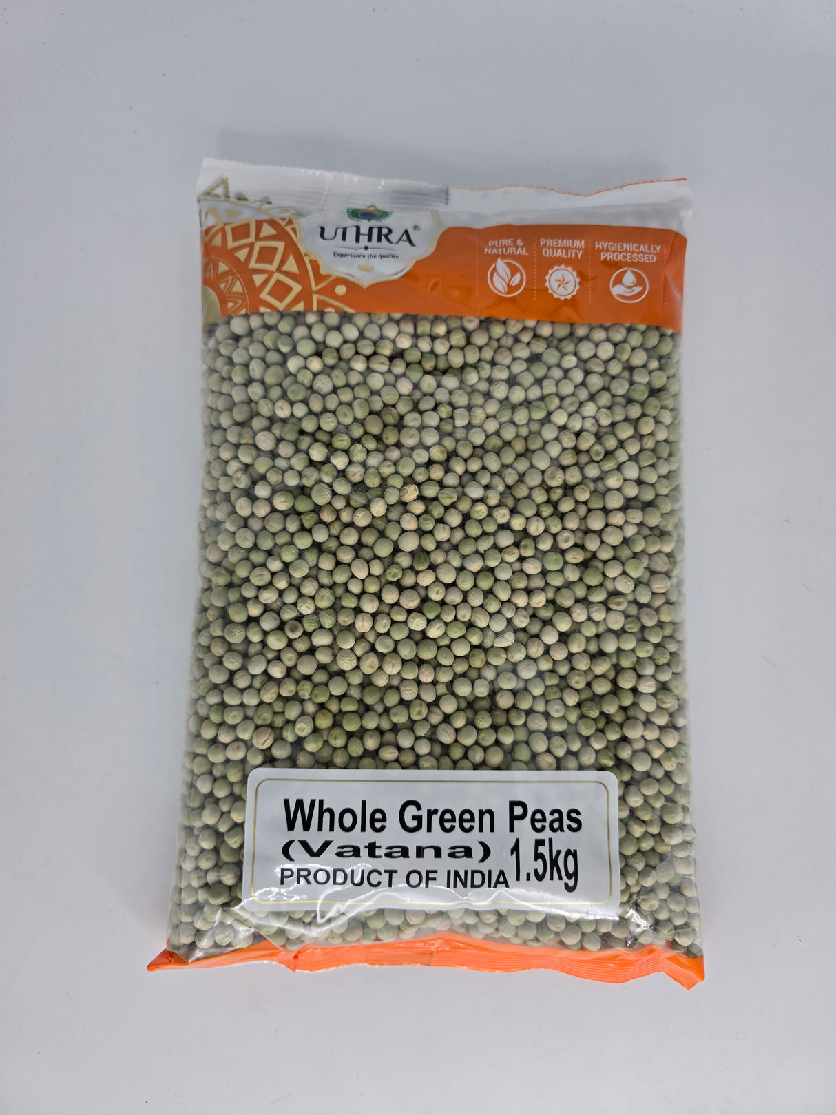 Uthra Whole Green Peas 1.5Kg (Vatana)