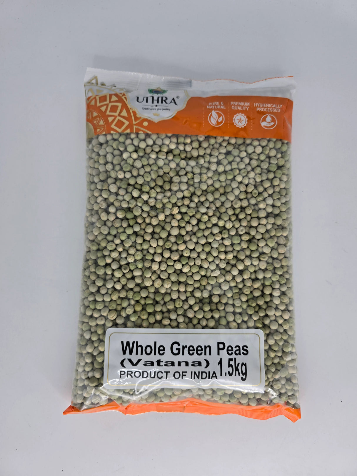 Uthra Whole Green Peas 500gms (Vatana)