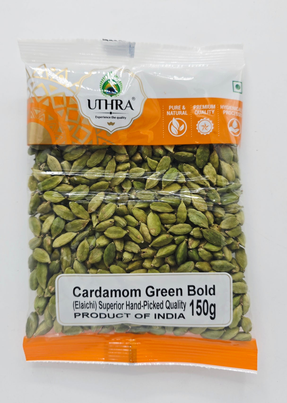 Uthra Green Cardamom  Bold 150g