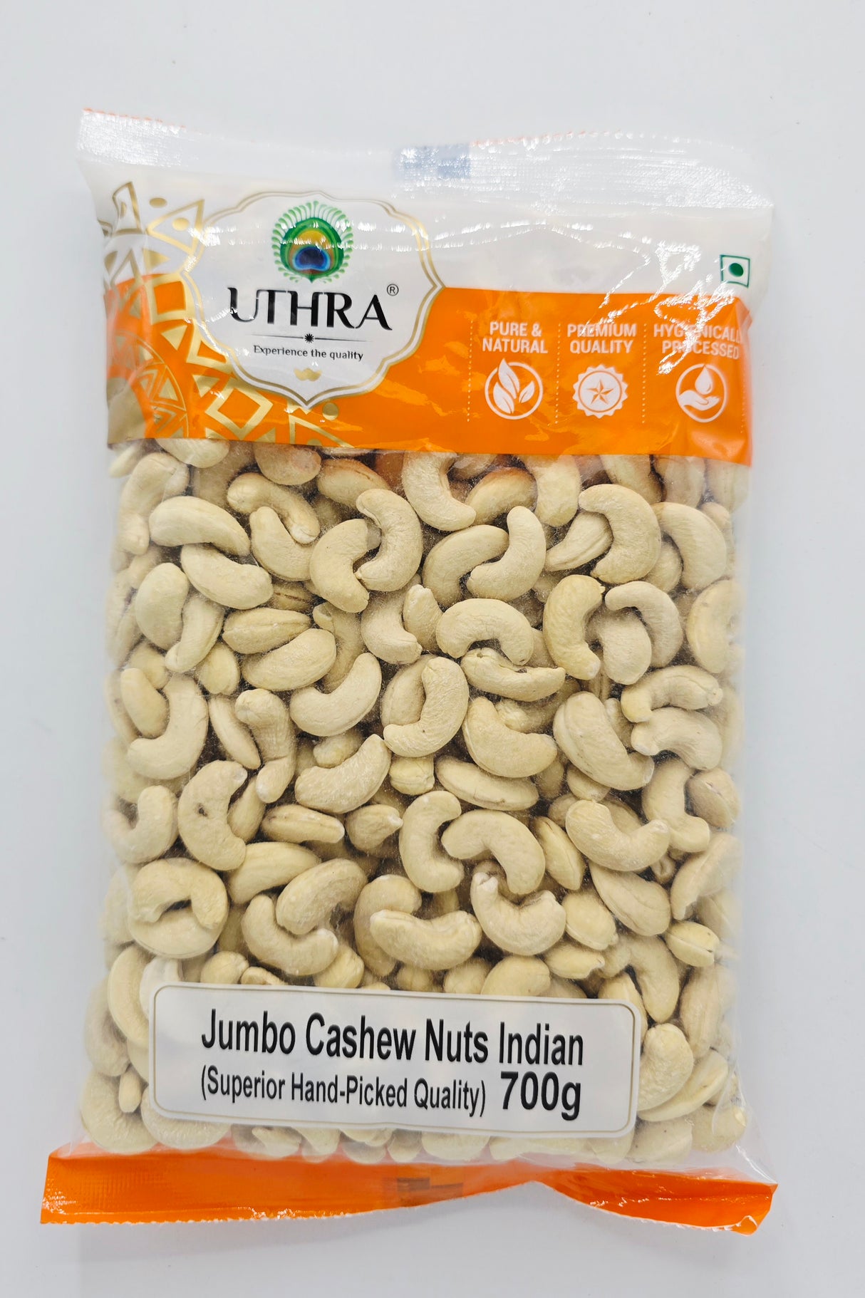 Uthra Jumbo Cashew Nuts Indian 700g