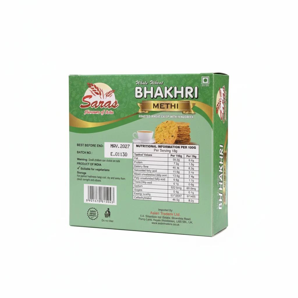 Saras Methi Bhakhri 180g