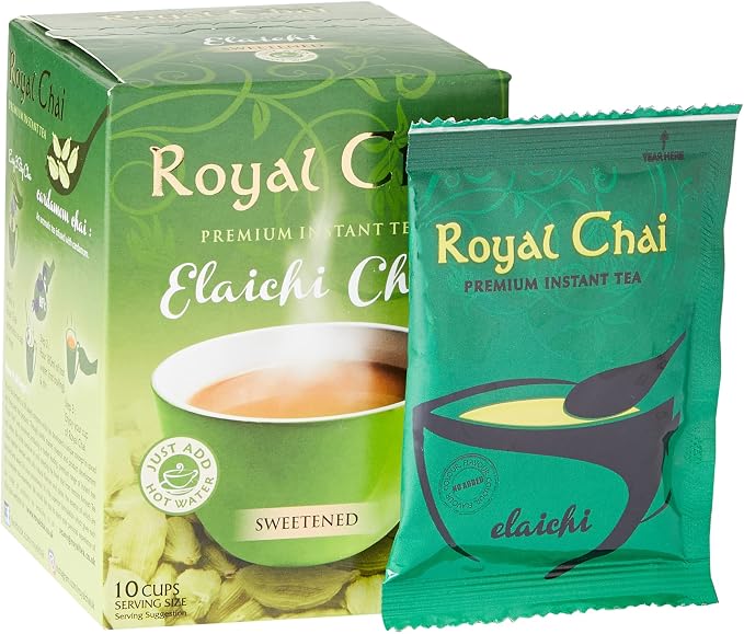 Royal Chai Elaichi Chai Sweetened 220g 10 Cups Serving Size