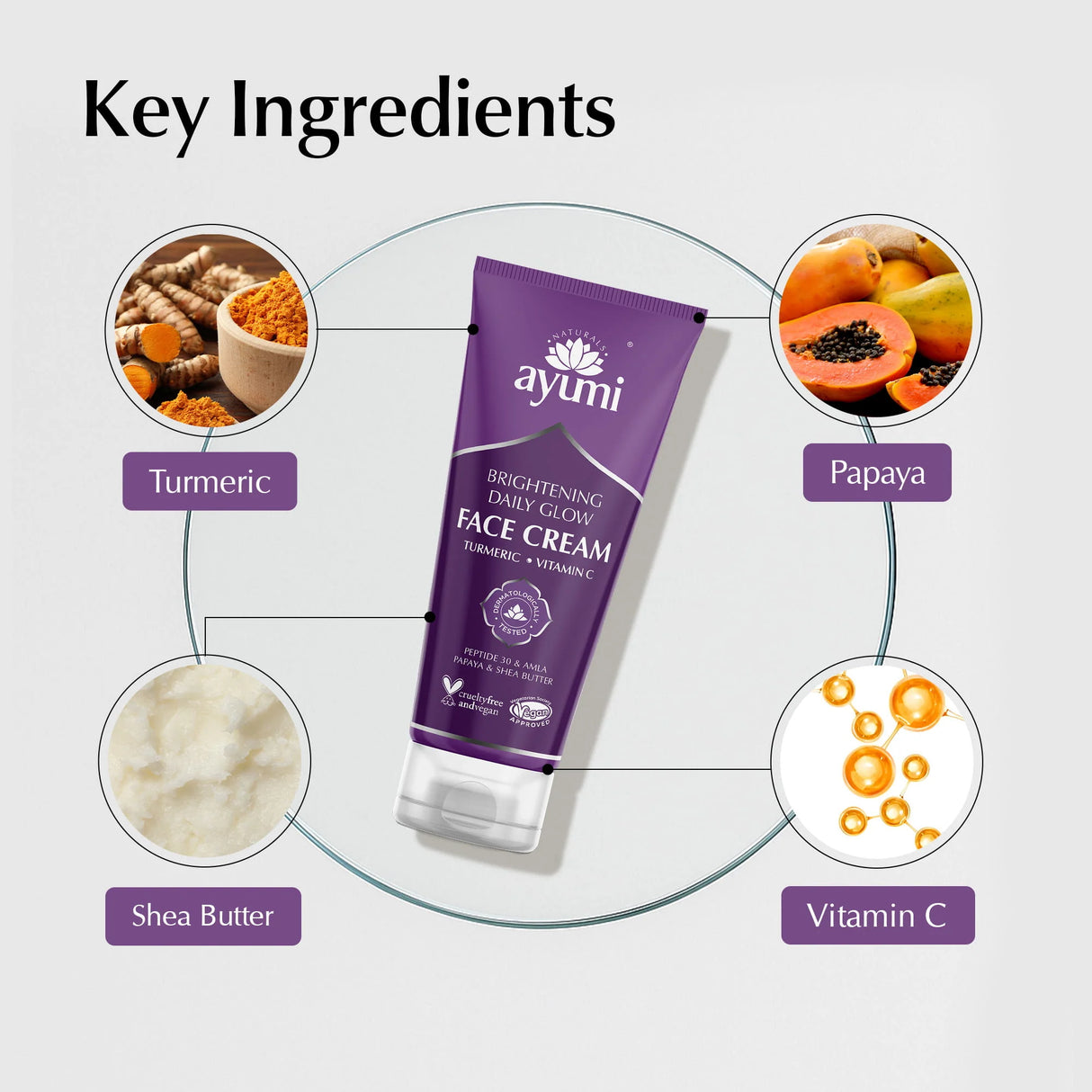 Ayumi Turmeric & Shea Butter Daily Glow  Face Cream 100ml