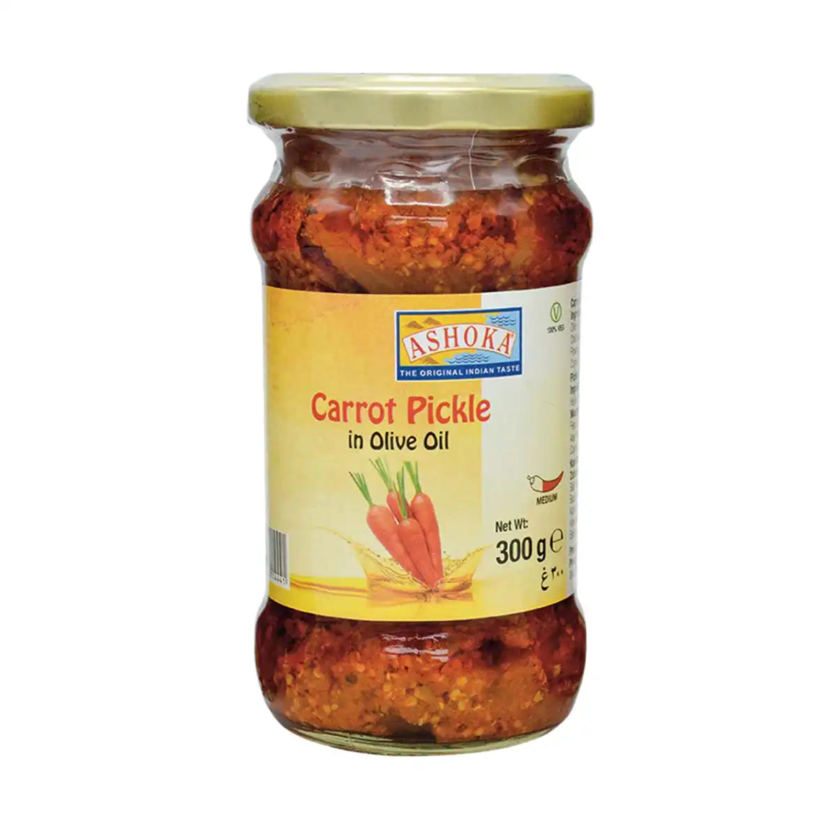 Ashoka Carrot Pickle In Olive Oil 300gms