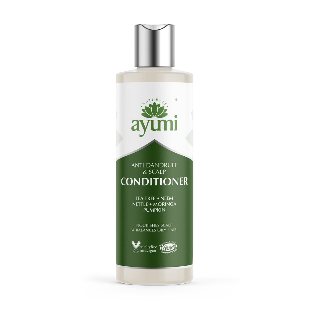 Ayumi Anti-Dandruff & Scalp Conditioner 250ml With Tea Tree. neem.Nettle.Moringa.Pumpkin