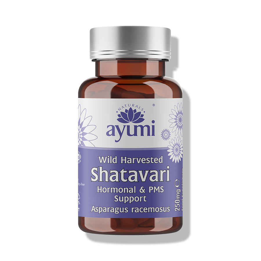 Ayumi Shatavari Wild Harvested Vegan Capsules 250mg 60 Pcs
