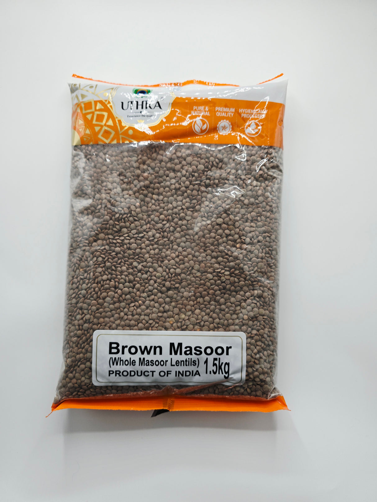 Uthra Brown Masoor Whole Masoor 1.5kg