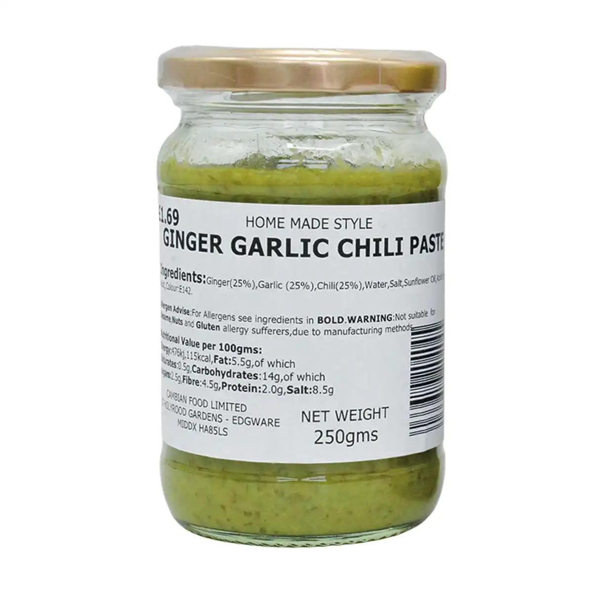 Cambian Foods Home Made Style Ginger Garlic Chilli Paste 250g