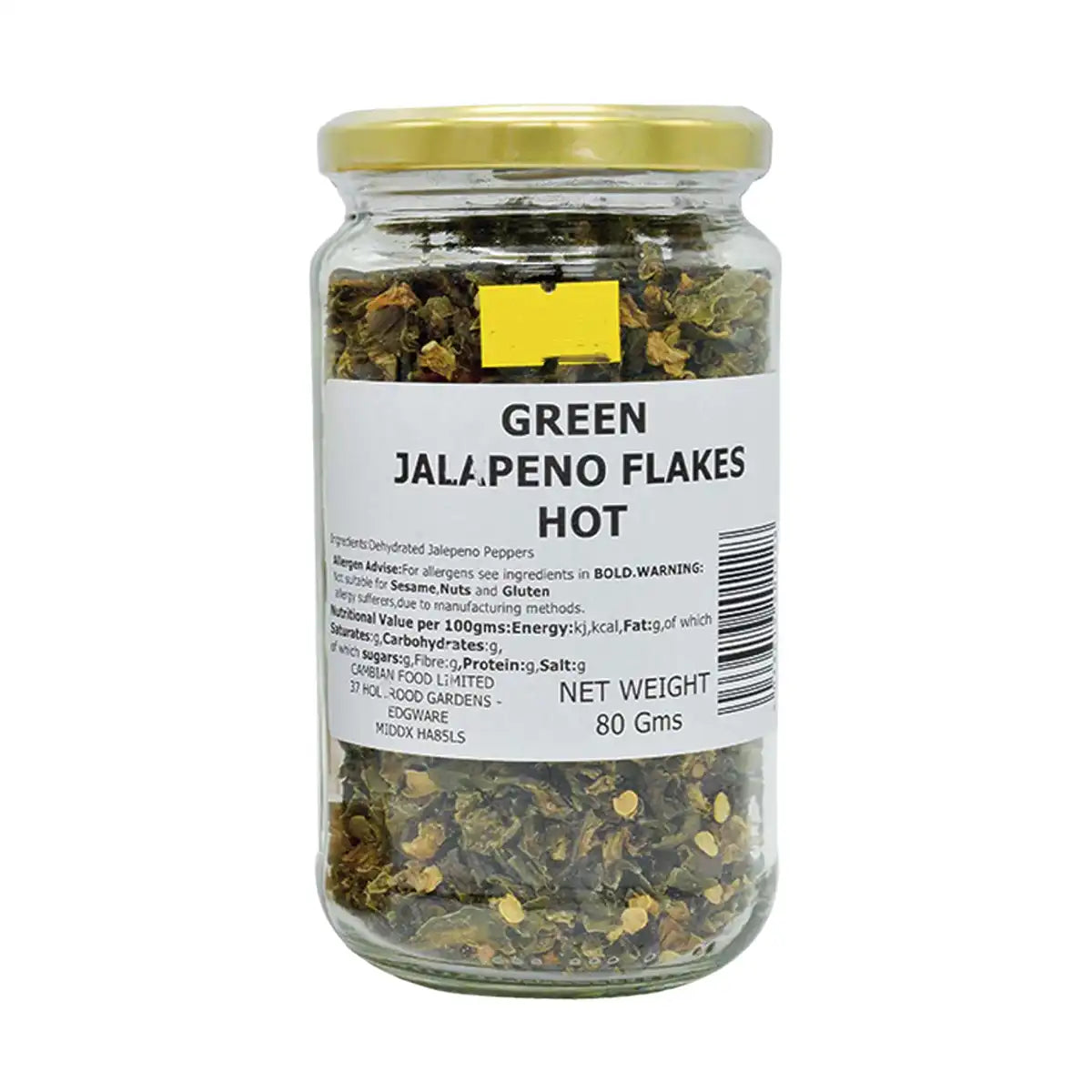 Cambian Green Jalapeno Flakes Hot 80g