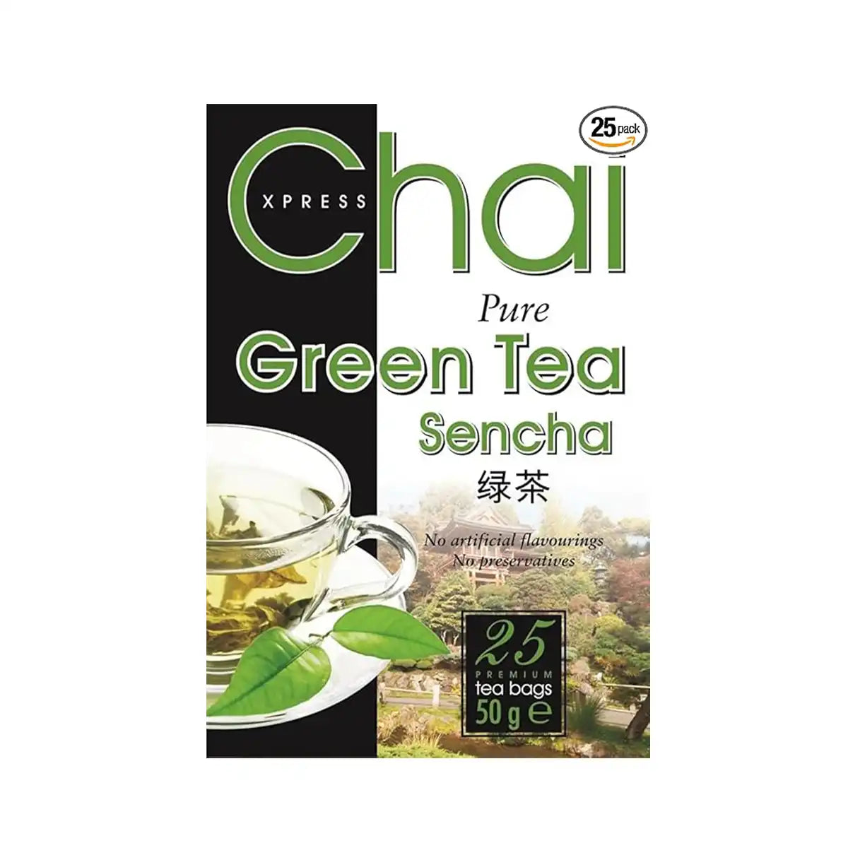 Chai Xpress Green Tea Sencha 25 bags 50gms