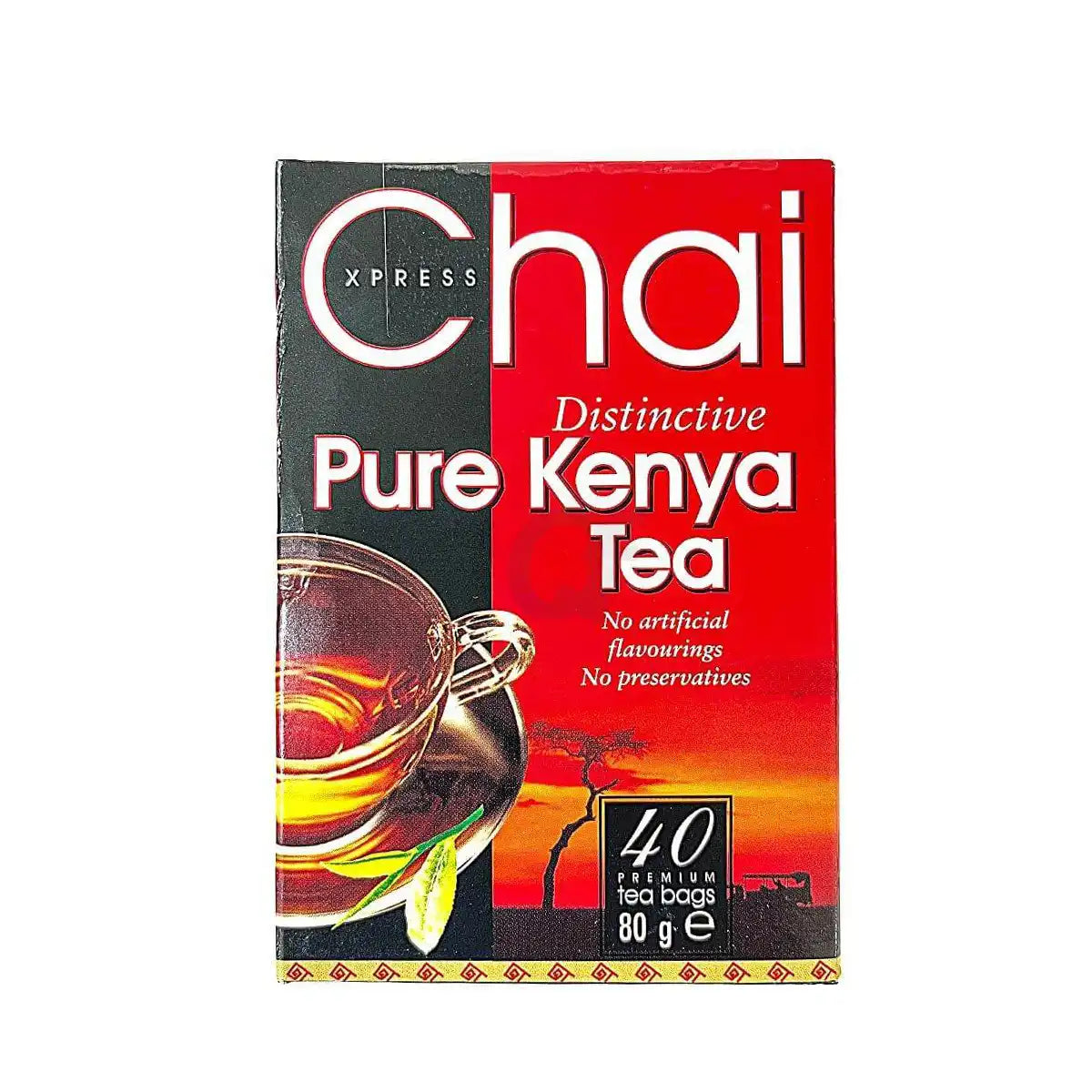 Chaixpress Pure Kenya Tea 40 bags 80gms