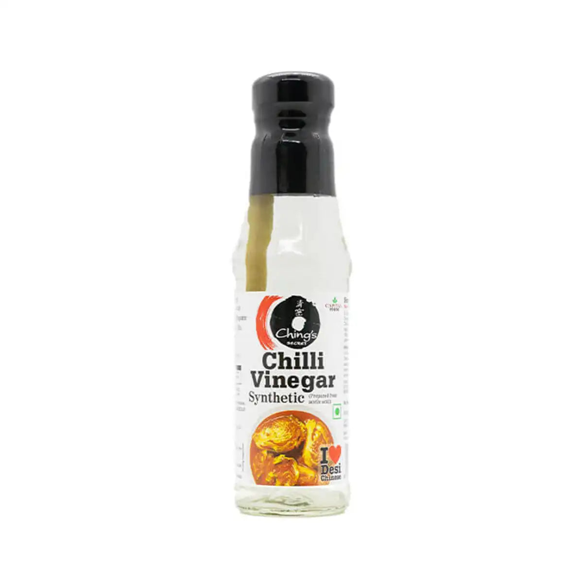 Chings Secret Chilli Vinegar Synthetic 170ML Glass Bottle