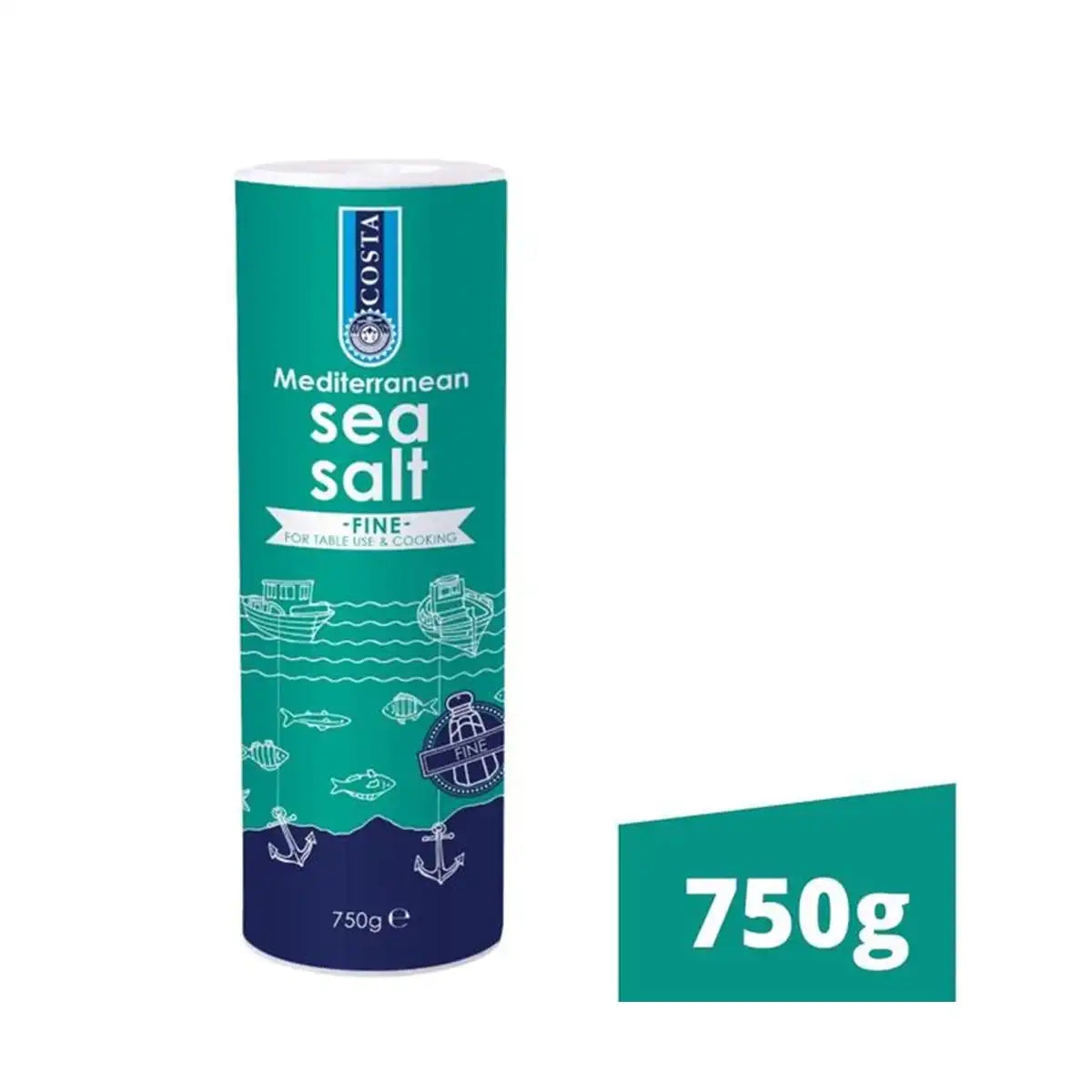 Costa Mediterranean Sea Salt Fine 750gms