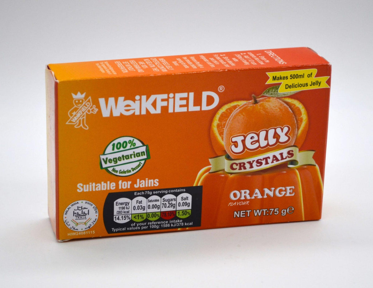 Weikfield Jelly Crystals Orange Flavour 75g