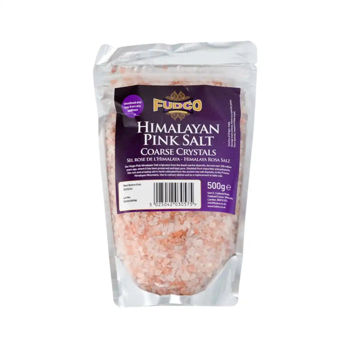 Fudco Himalayan Pink Salt Coarse Crystle 500g