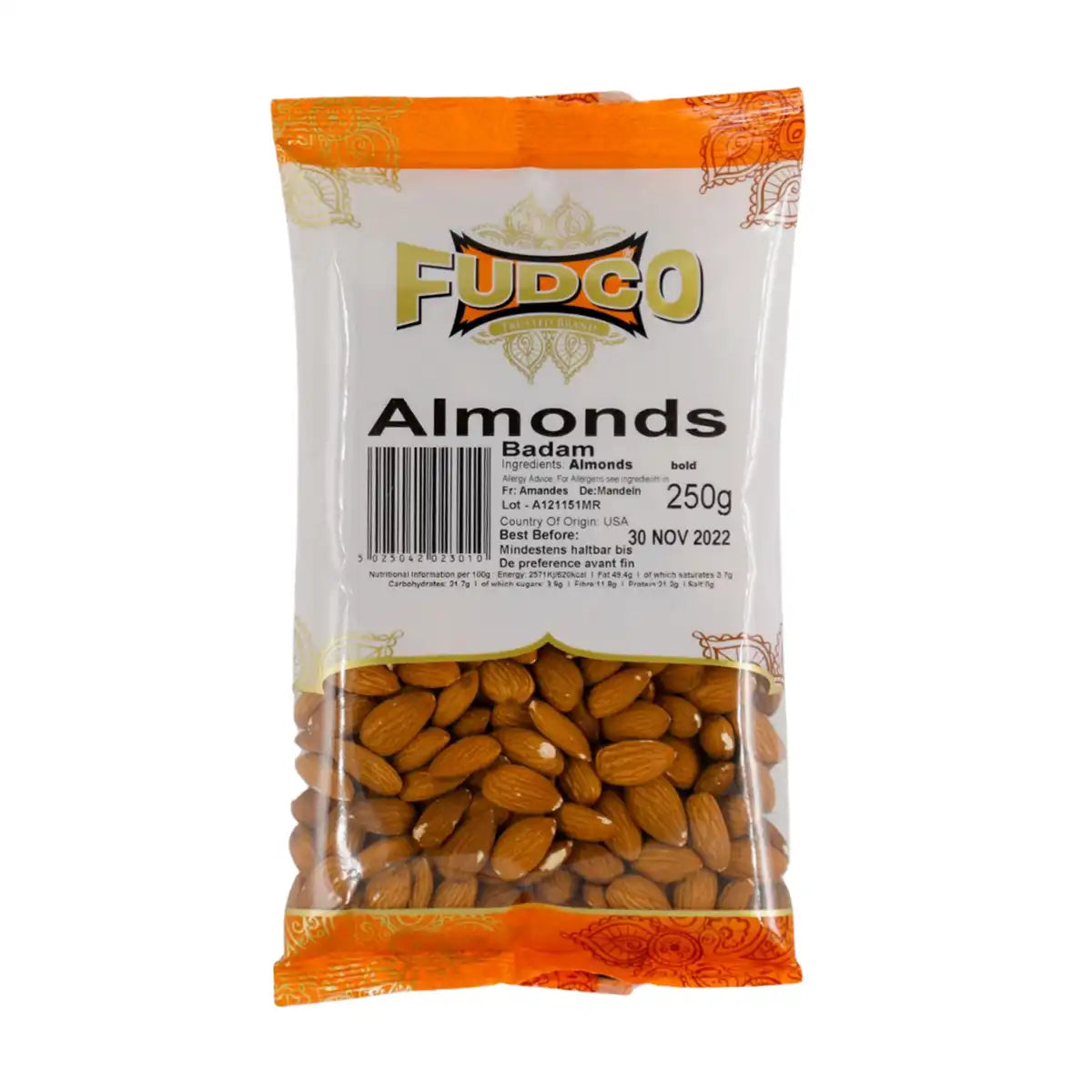 Fudco Almonds 250gms
