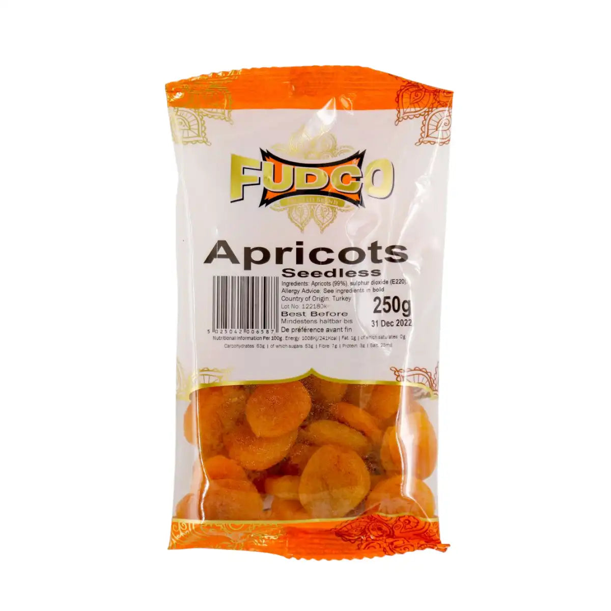 Fudco Apricot Seedless 250gms