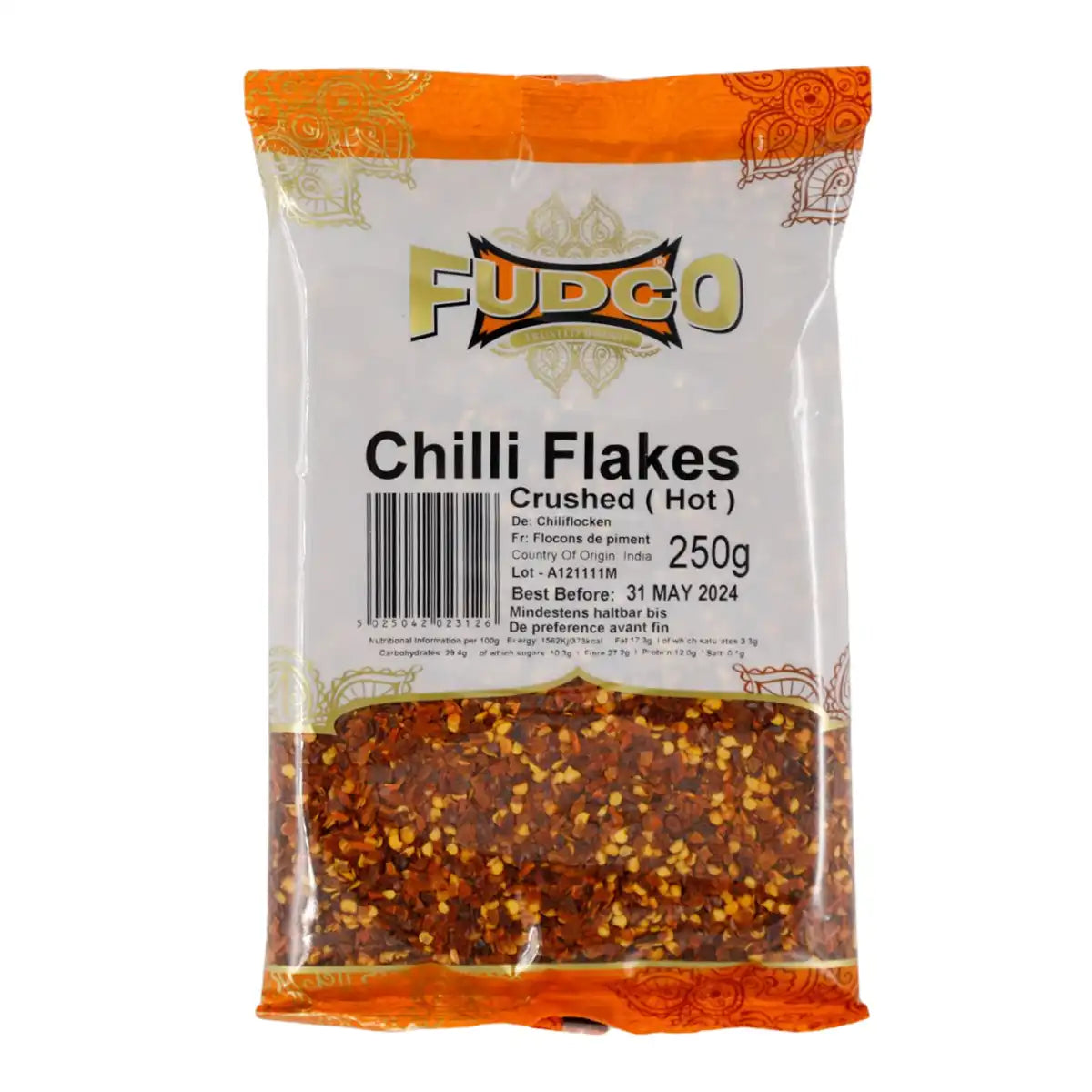 Fudco Chilli Flakes 250g ( Crushed Hot )