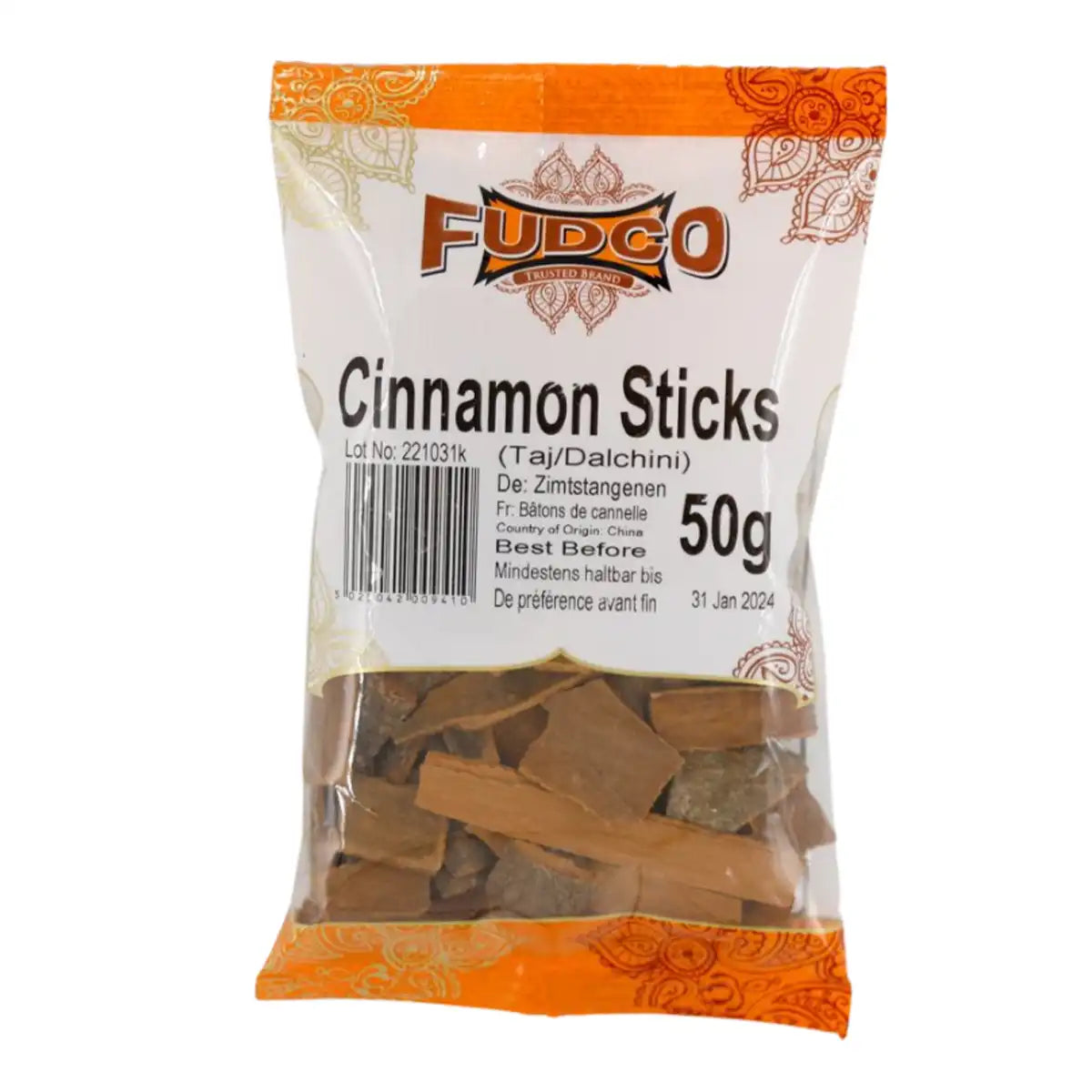Fudco Cinnamon Sticks 50g