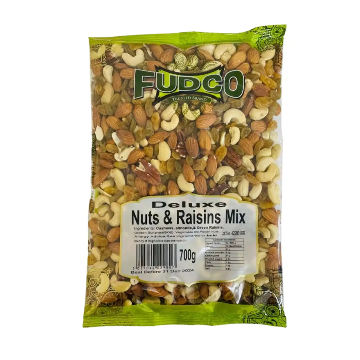 Fudco Deluxe Nuts Raisins 700gms