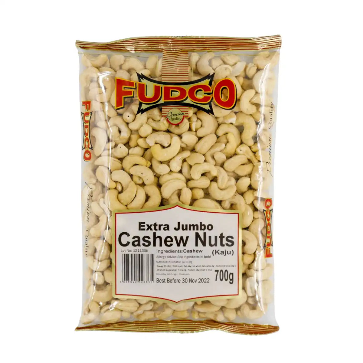 Fudco Extra Jumbo Cashew Nuts 700g