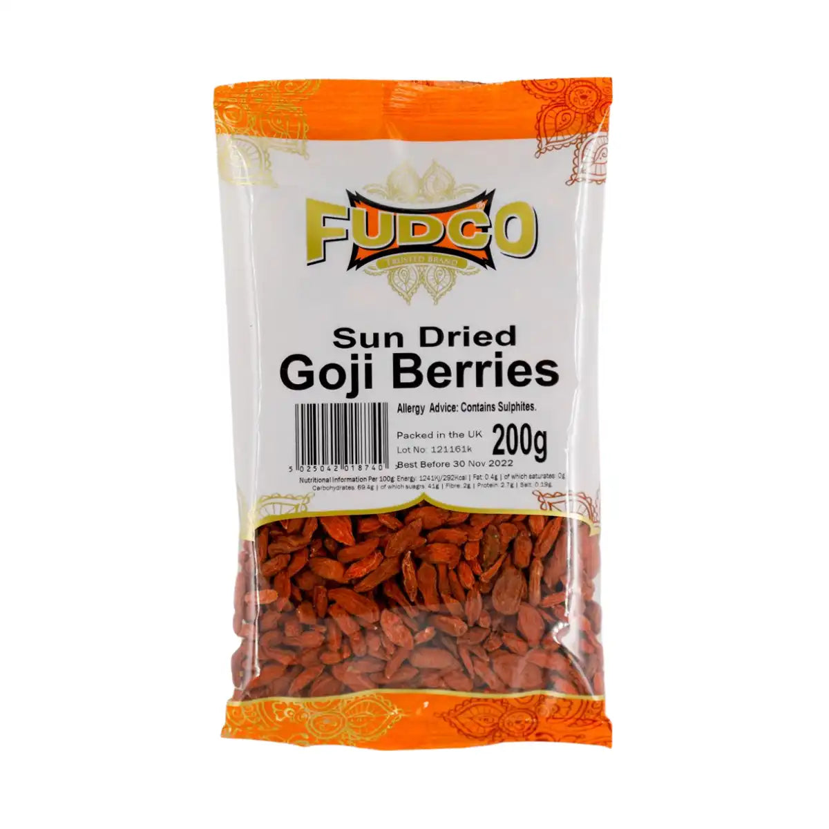 Fudco Goji Berries Sun Dried 200gms