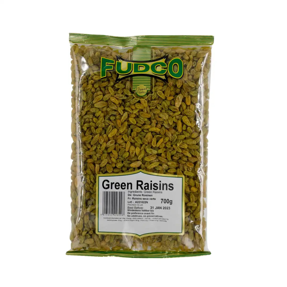 Fudco Green Raisins 700gms