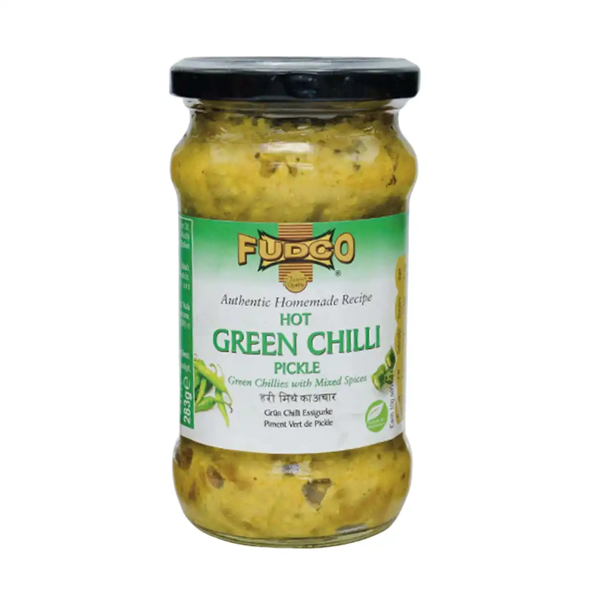 Fudco Hot Green Chilli Pickle 283gms