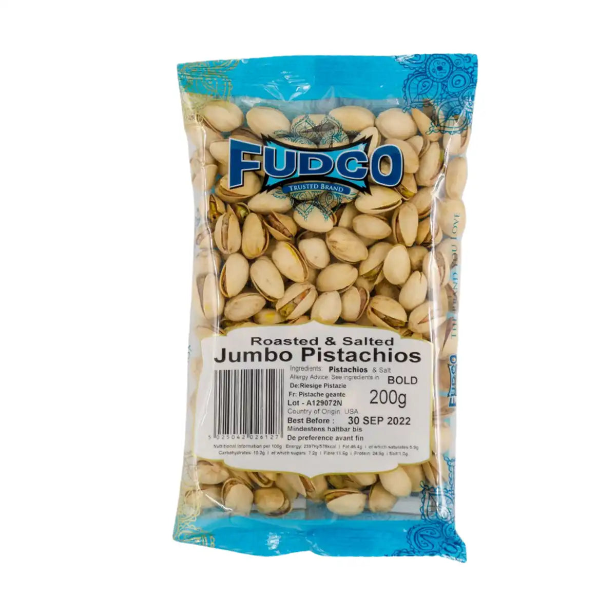 Fudco Jumbo Pistachio 200gms