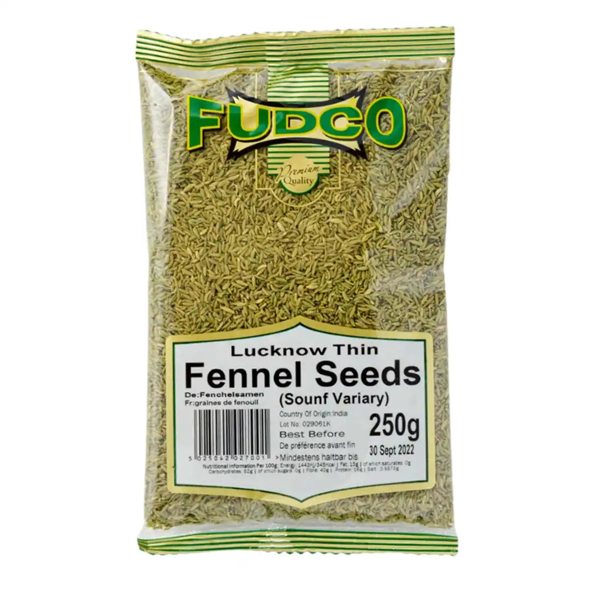 Fudco Lucknow Thin Fennel Seeds 250gms