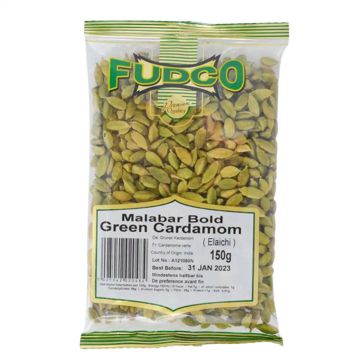 Fudco Malabar Bold Green Cardamom 150g