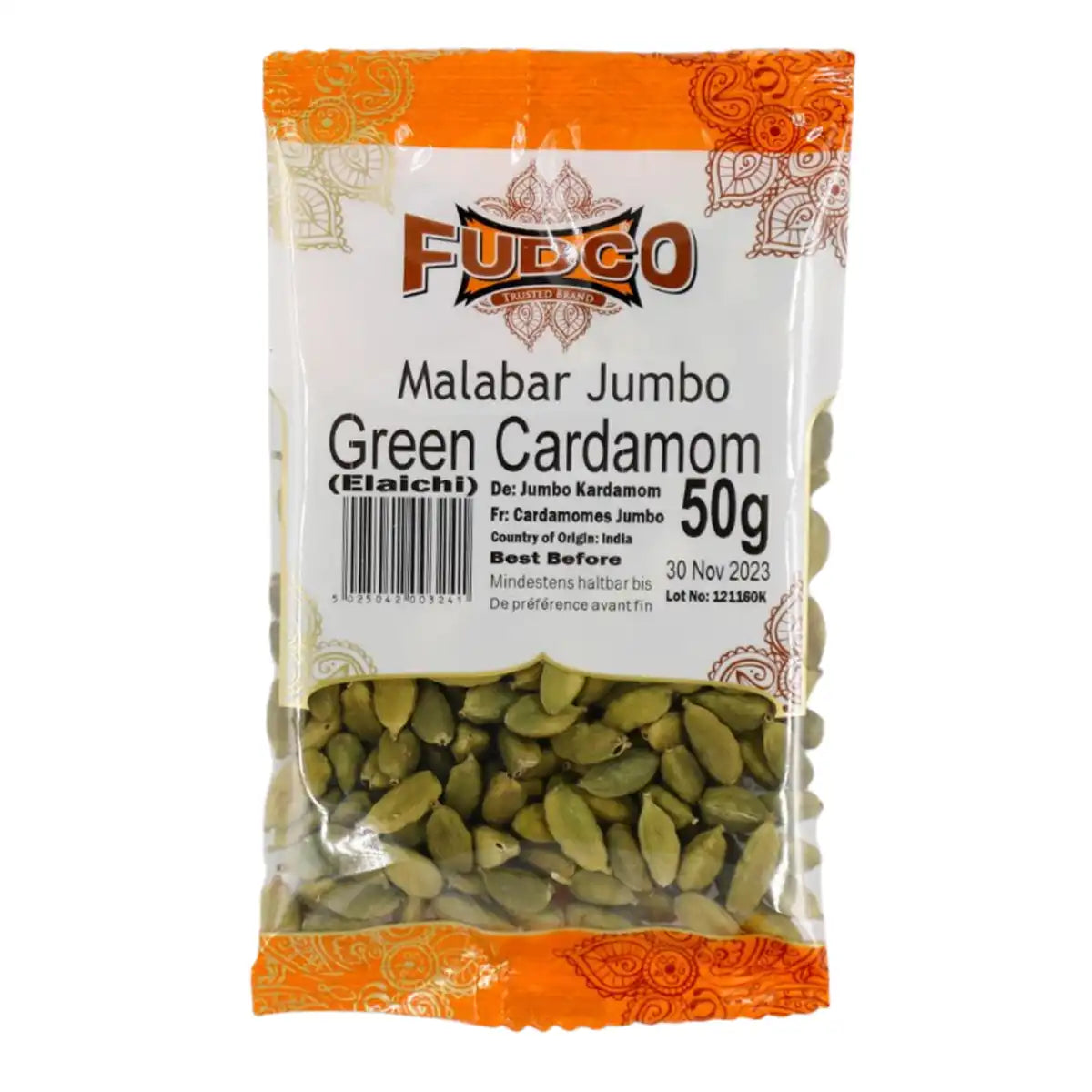 Fudco Malabar Jumbo Green Cardamom 50g