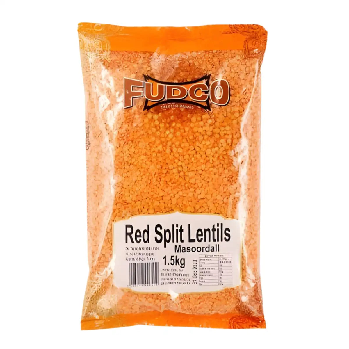 Fudco Masoor Dall Red Split Lentils 1.5kg