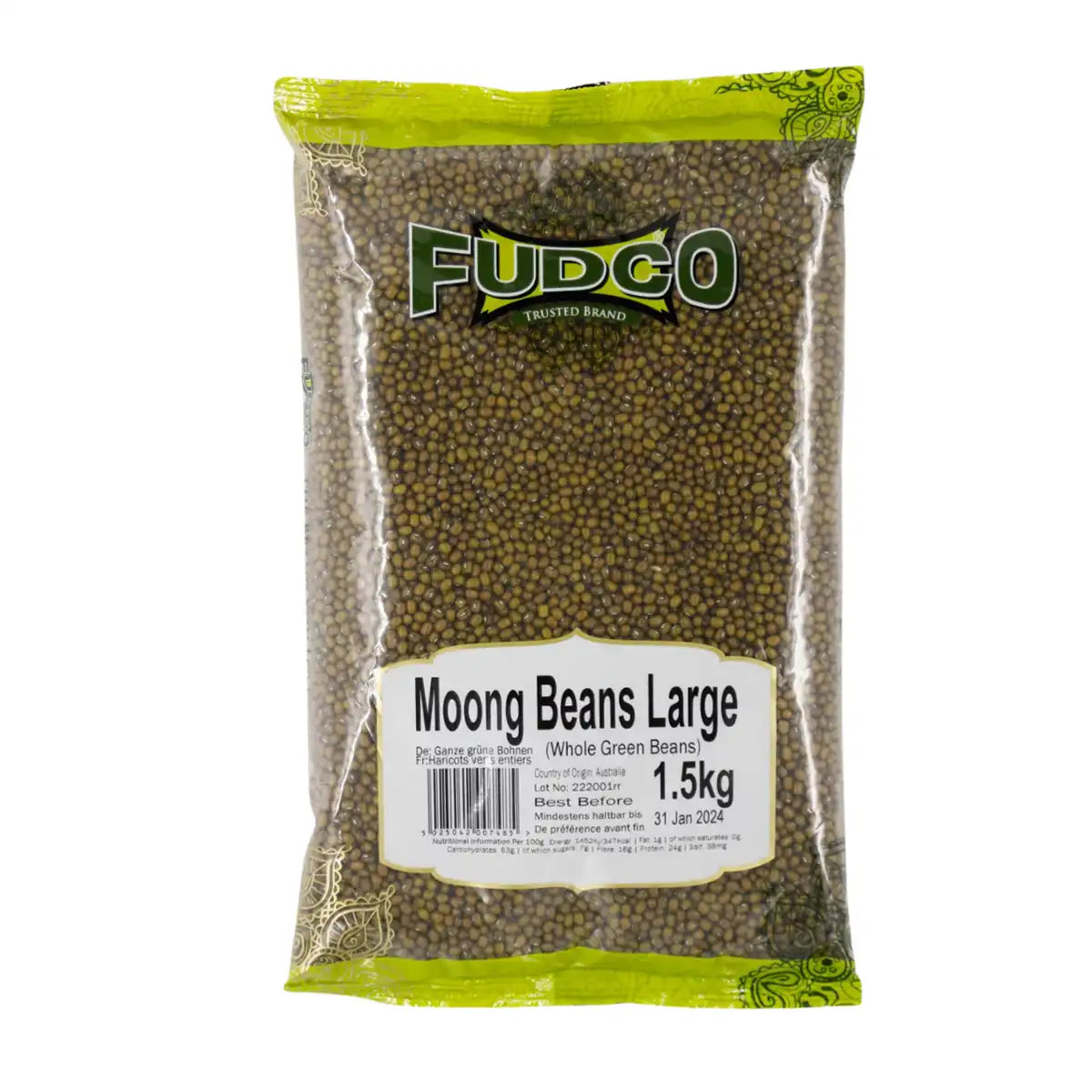 Fudco Moong Beans Large 1.5kg