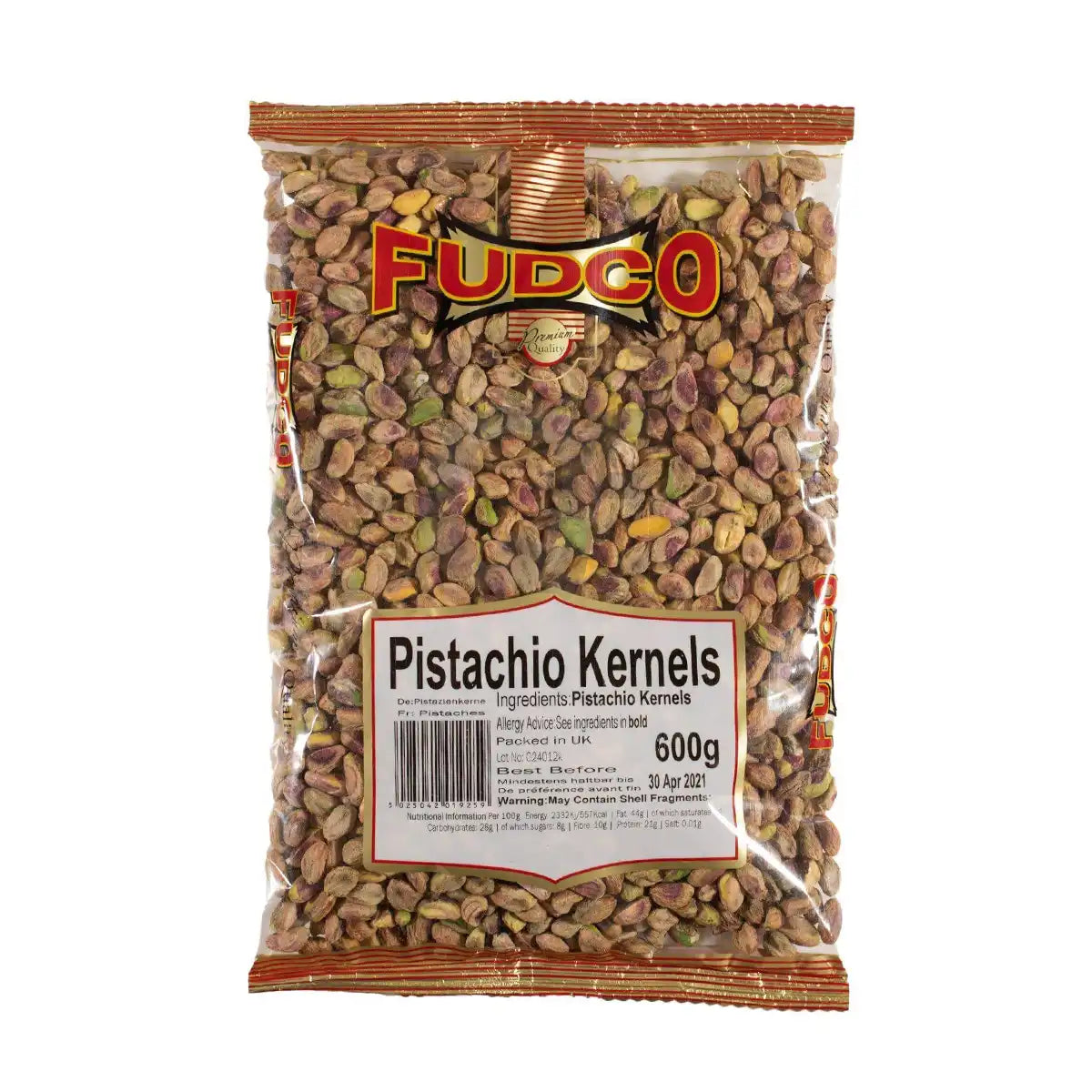 Fudco Pistachio Kernels 600gms