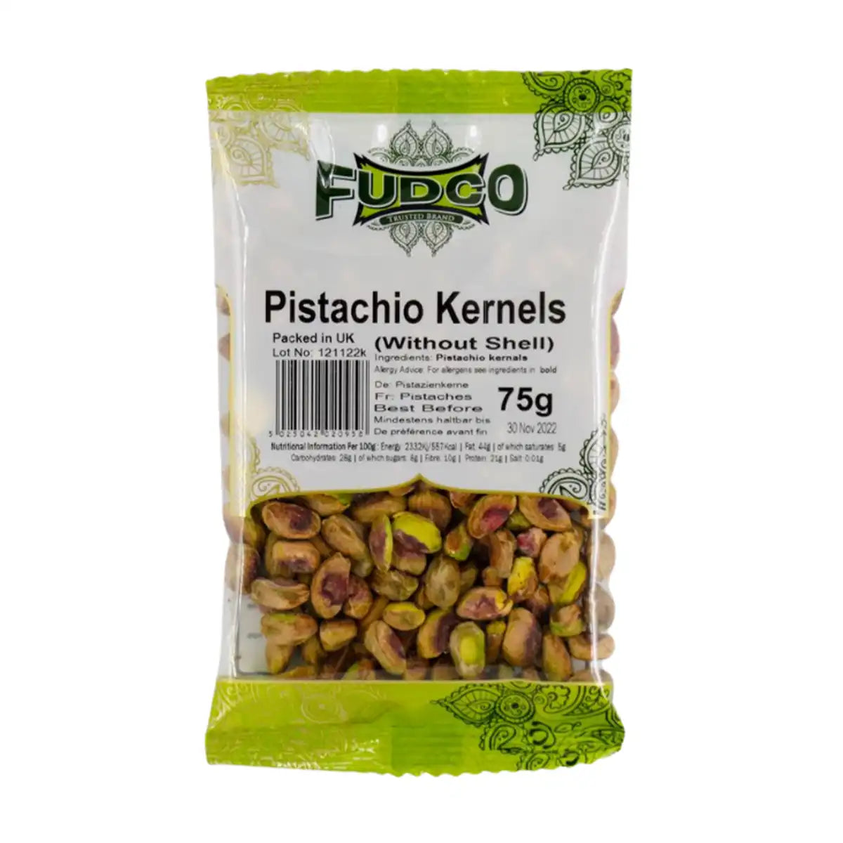 Fudco Pistachio Kernels 75g