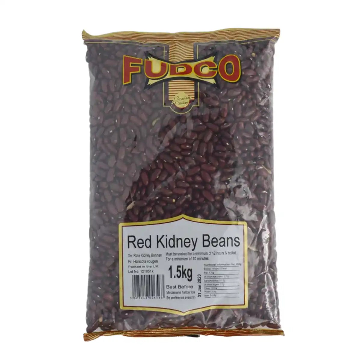 Fudco Red Kidney Beans 1.5kg