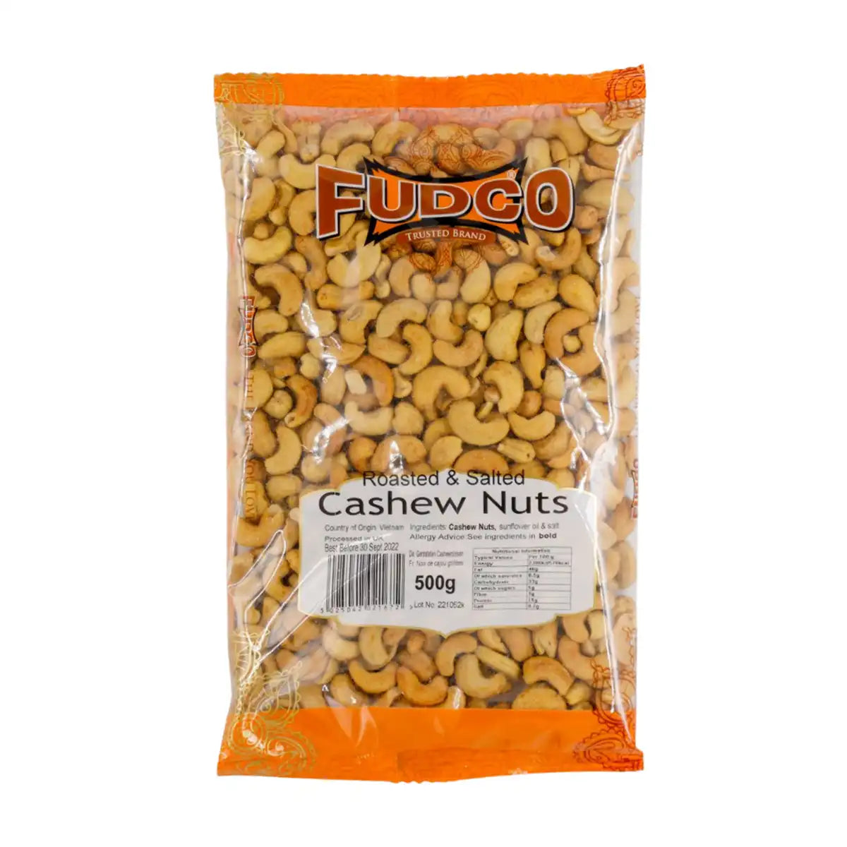 Fudco Roasted Salted Cashew Nuts 500gms