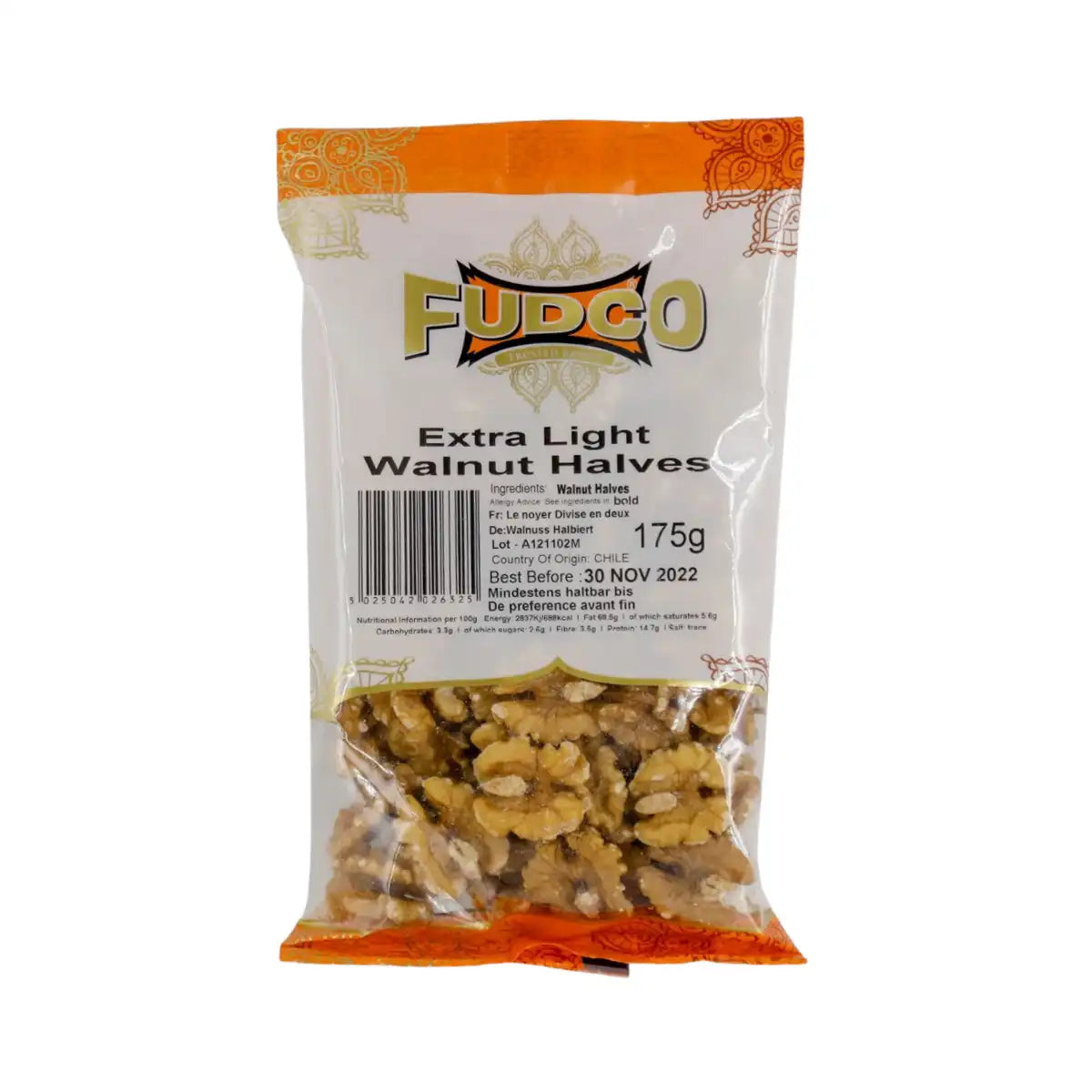 Fudco Walnut Halves 175gms
