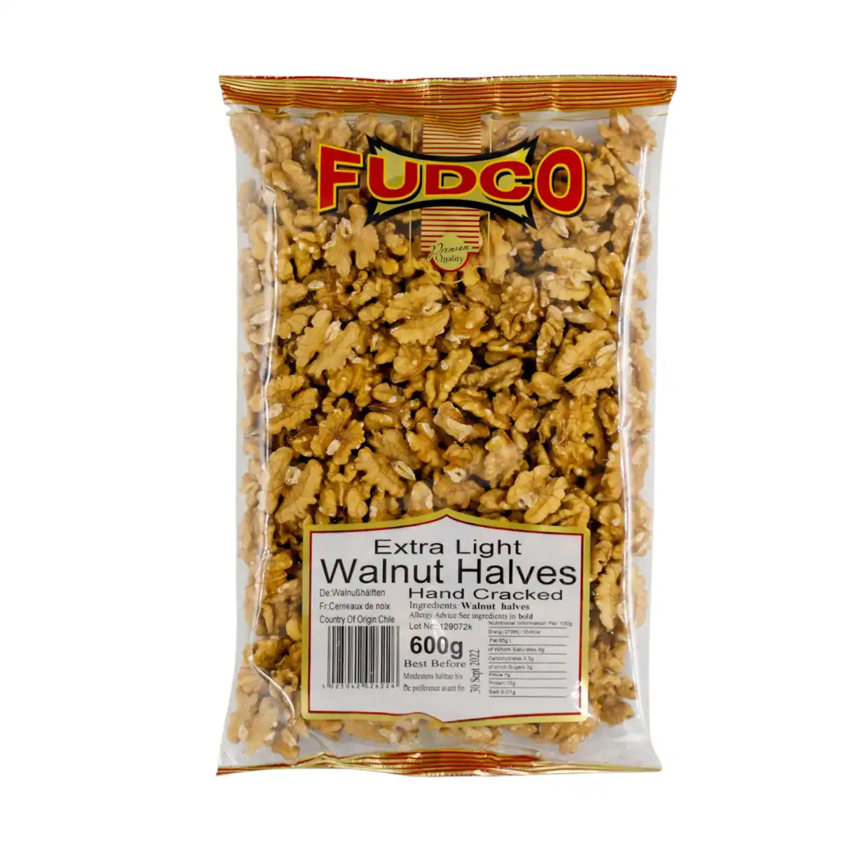 Fudco Walnut Halves 600gms