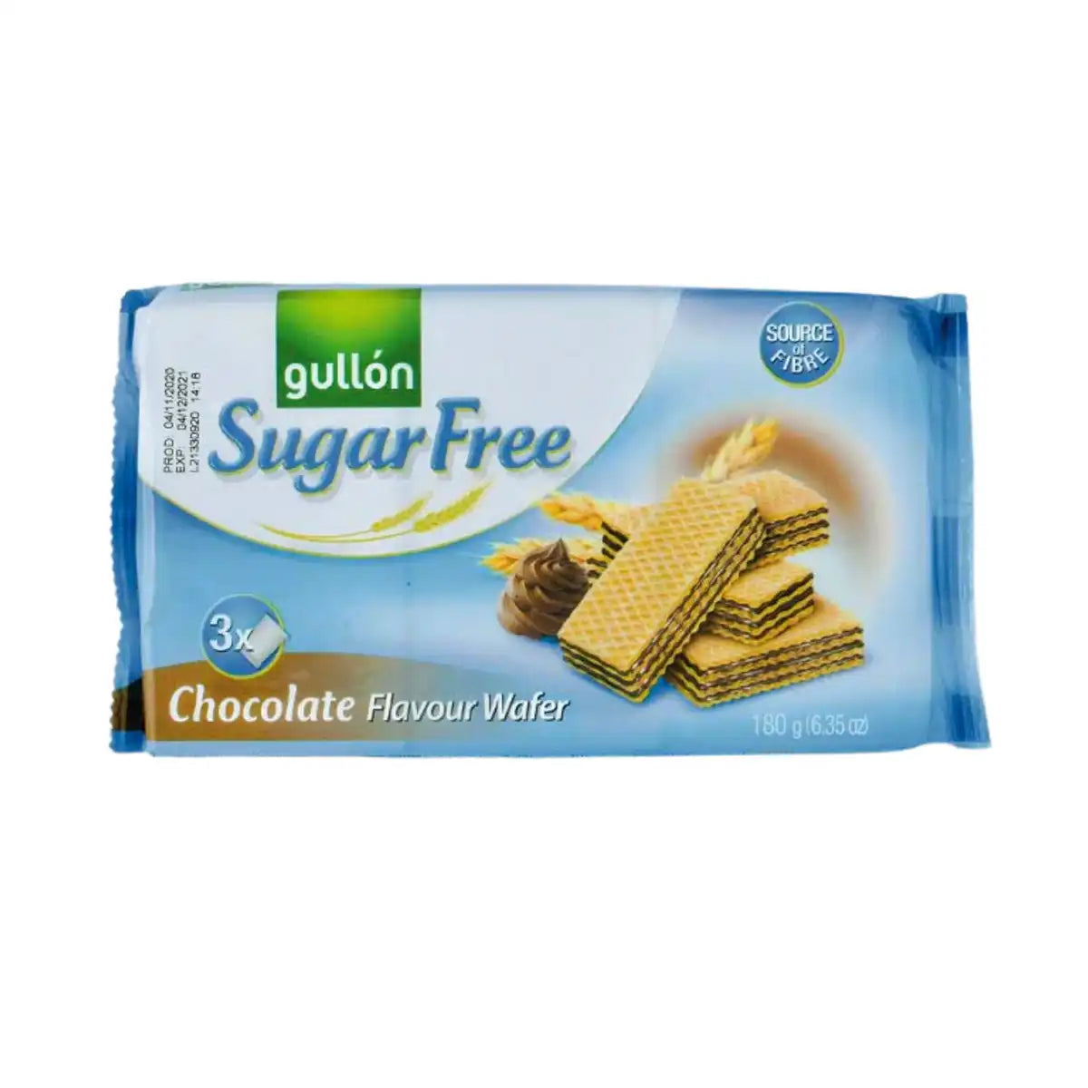 Gullon Sugar Free Chocolate Flavour Wafer 180gms