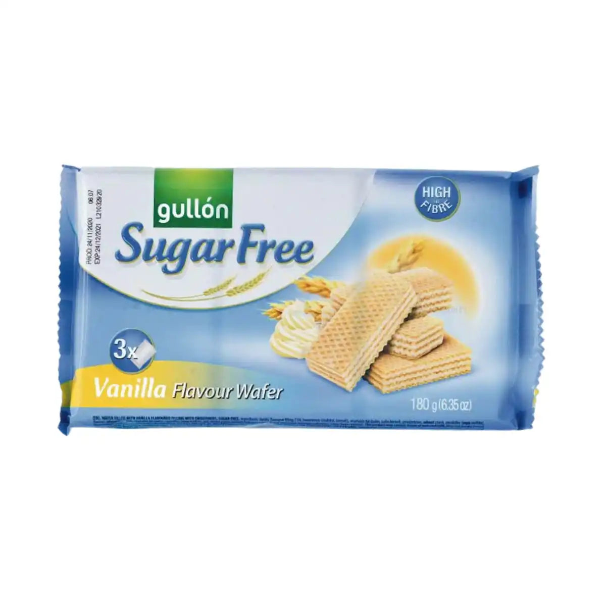 Gullon Sugar Free Vanilla Flavour Wafer 180gms