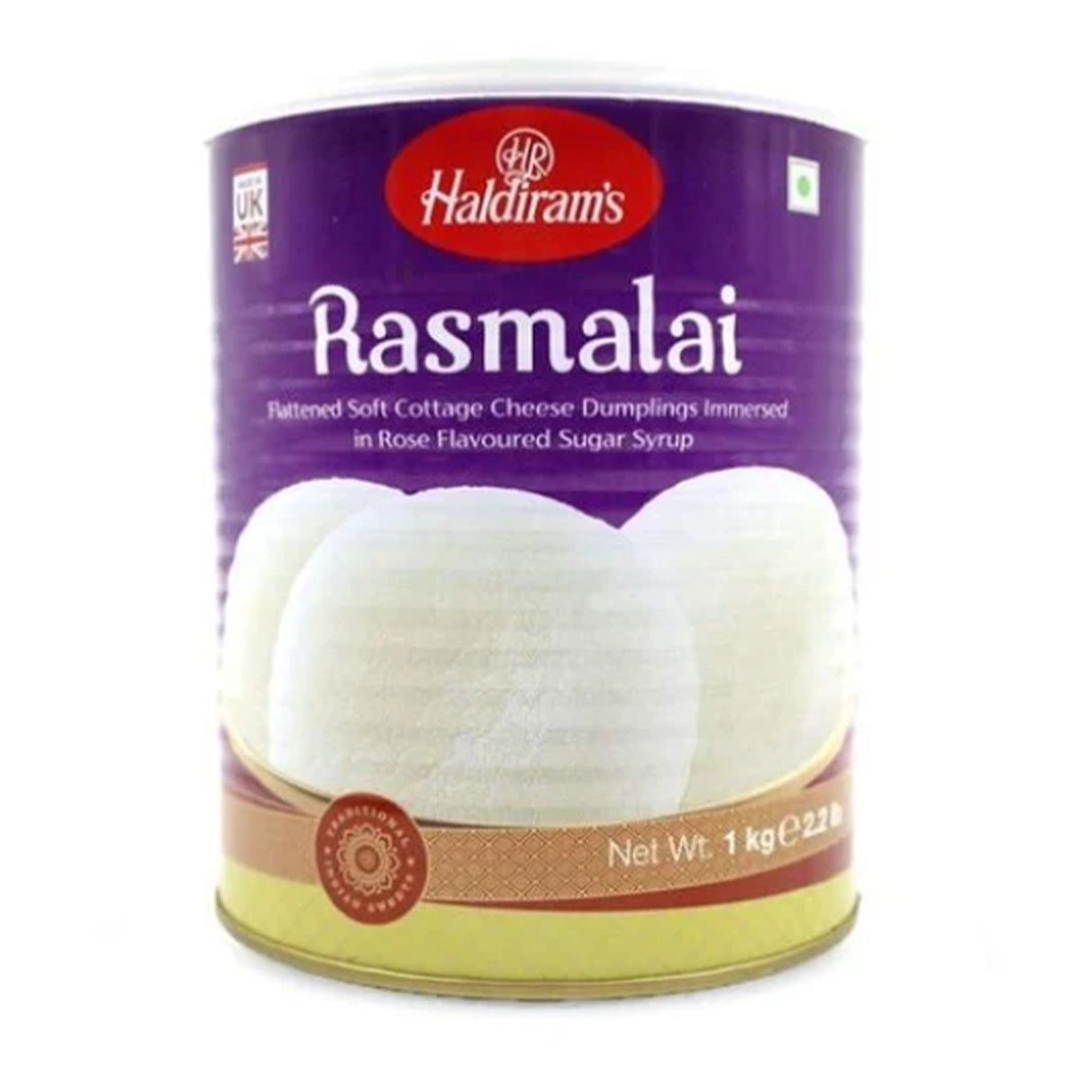 Haldiram's Rasmalai 1kg Tin