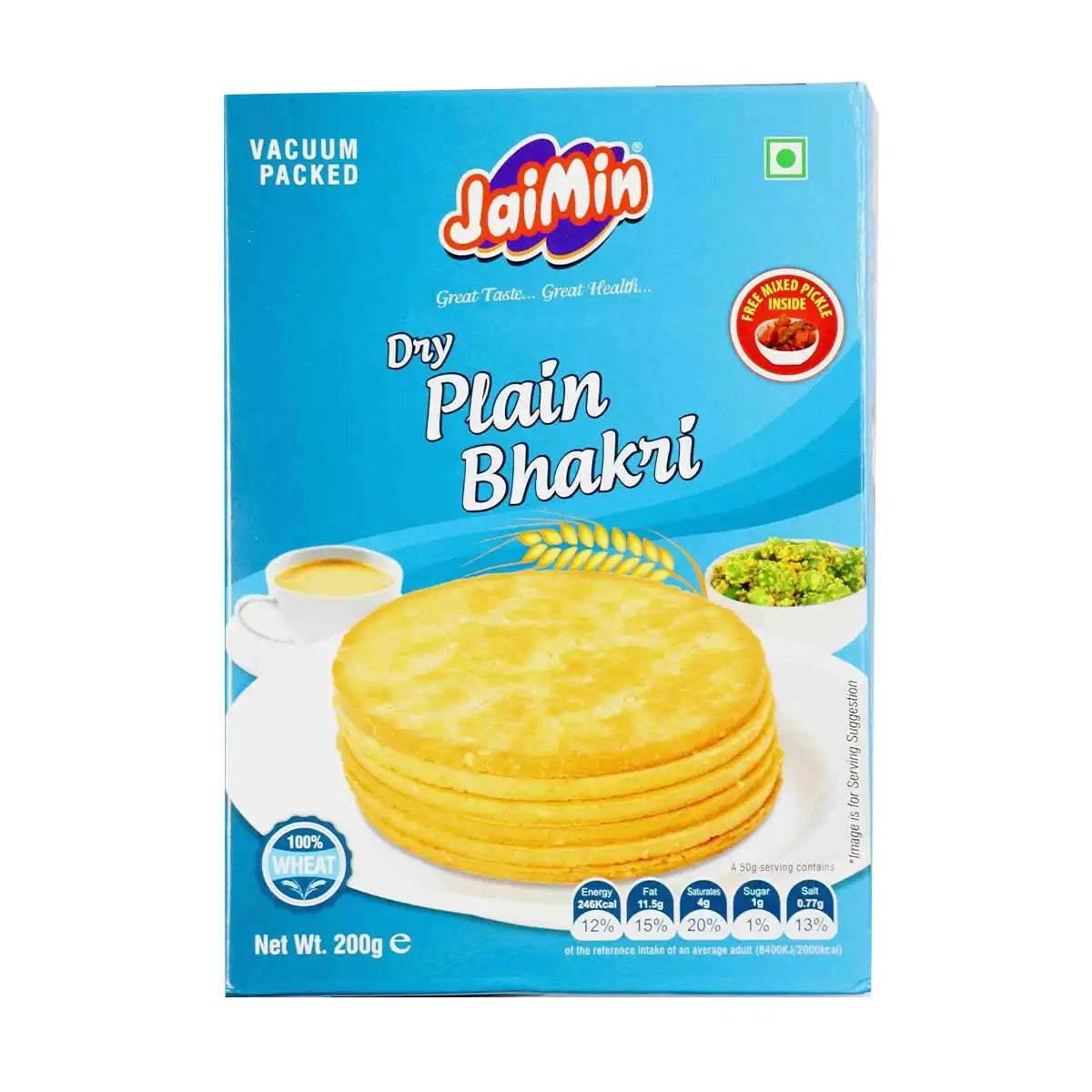 Jaimin Dry Plain Bhakri 200g