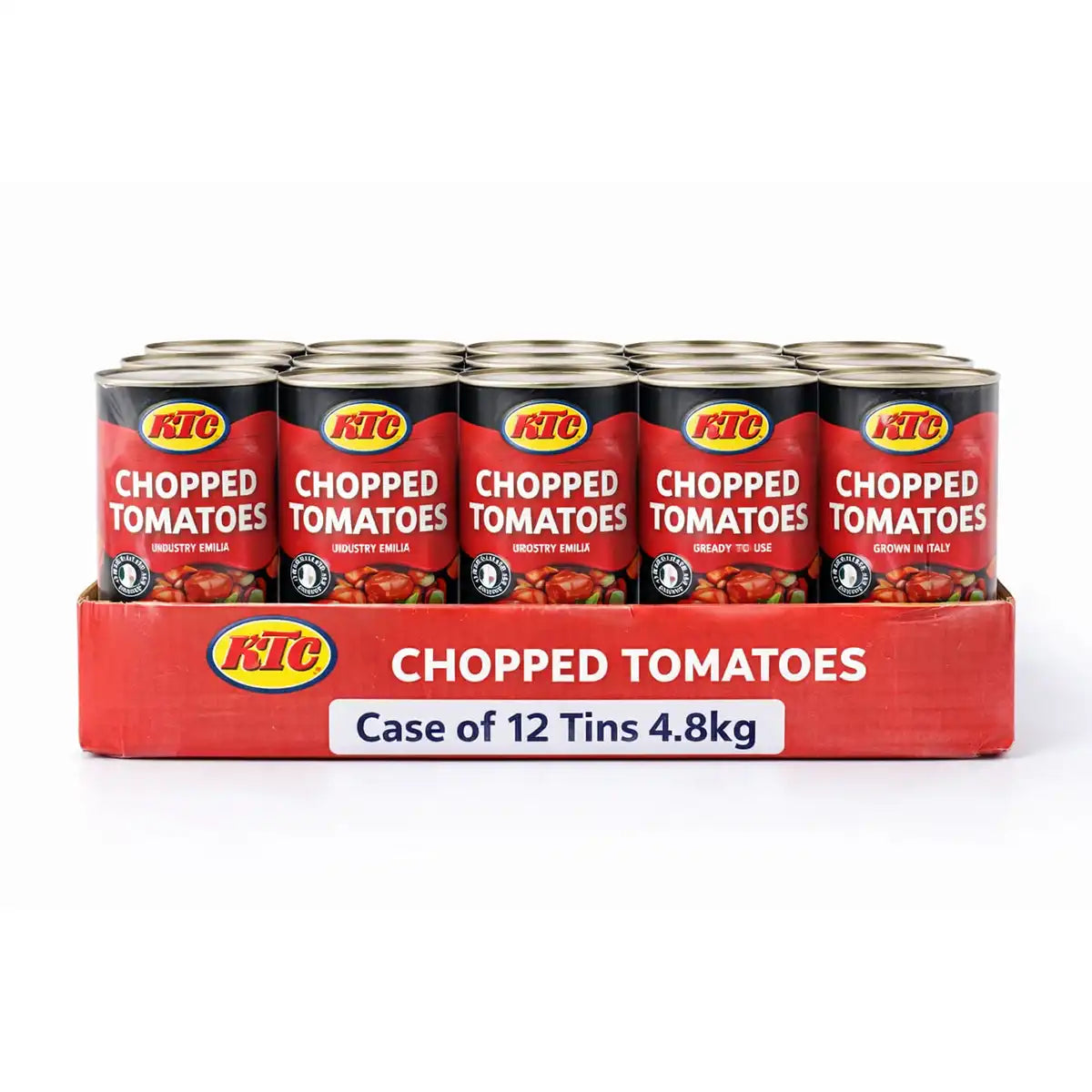 KTC Chopped Tomatoes Case of 12 Tins 4.8kg