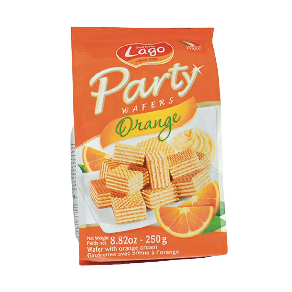 Lago Party Orange Wafers 250g