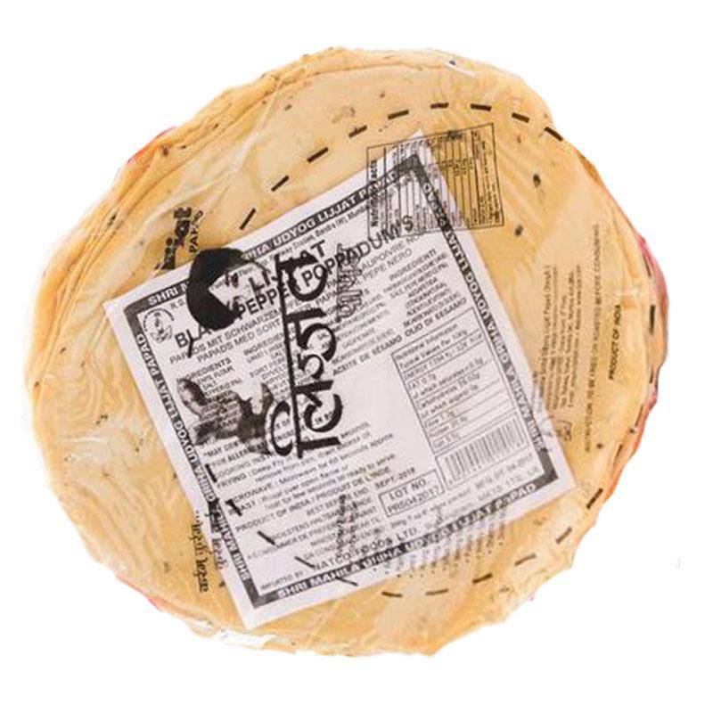 Lijjat Black Pepper Papad 200g