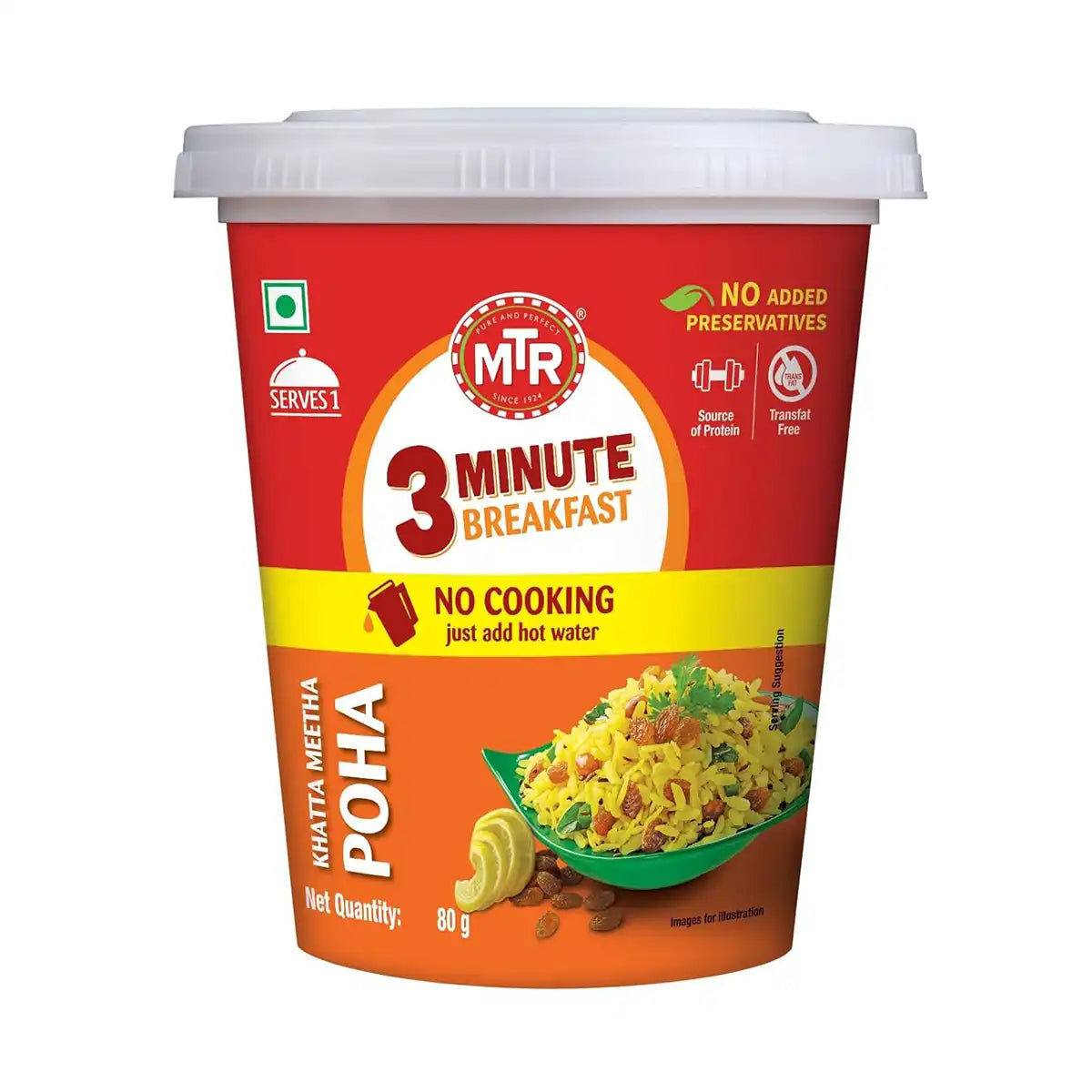 MTR 3 minute Breakfast Poha 80g